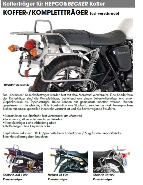 Hepco & Becker Komplett-Träger Honda CBX 600 / 650 E
