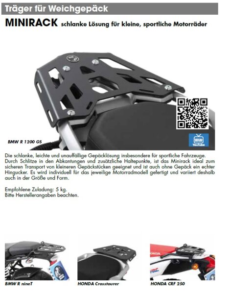 Hepco & Becker Minirack Ducati Hypermotard 821 / SP ab Bj. 2013