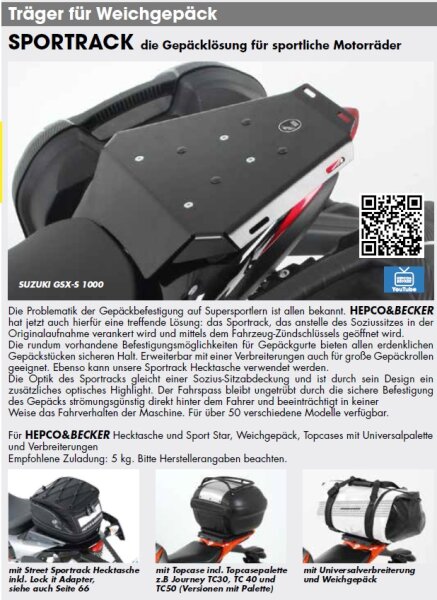 Hepco & Becker Sportrack Yamaha YZF-R 6 ab Bj.2017