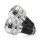 Lenkergewichte | ALU | silber | Ø außen 28mm für Stahllenker 7/8"-22 mm | 55 Gramm