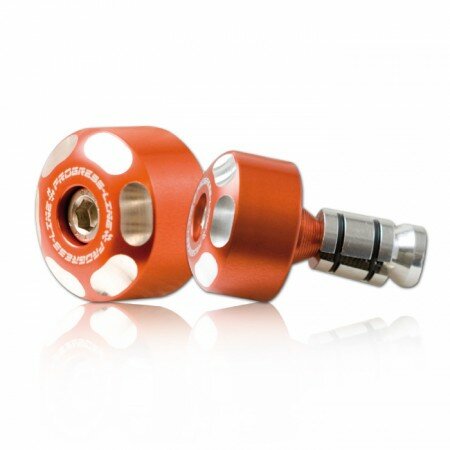 Lenkergewichte "LOGO" | Alu 6061 | orange