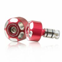 Lenkergewichte "LOGO" | Alu 6061 | rot