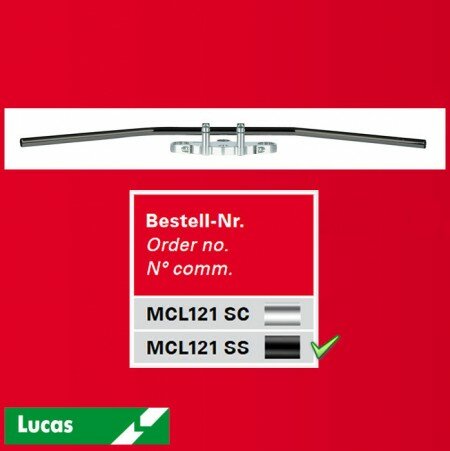 Stahllenker "Dragbar Long", Stahl, schwarz 7/8 Zoll (22MM), Breite: 895mm