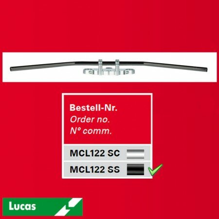 Stahllenker "Dragbar Medium" | Stahl | schwarz | 7/8 Zoll (22MM) | Breite: 800mm