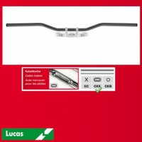Stahllenker "Flyerbar", Stahl, verchromt 1 ZOLL...