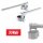 erhöhter Sportlenker Comfort, Kit, silber Komplettset mit 20mm Erhöhung