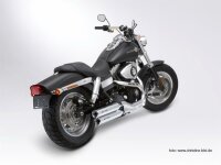Miller Utah II  Euro 3 Slip-On Auspuff für Harley Davidson Fat Bob