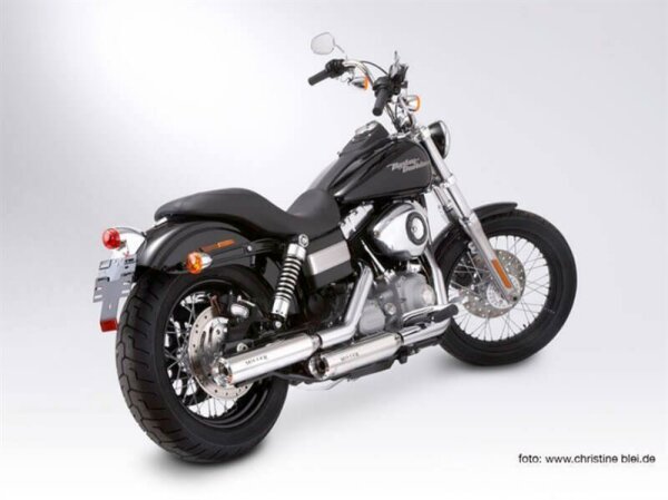 Miller Nebraska II | Euro 4 Slip-On Auspuff  für Harley Davidson Low Rider FD2-FS2