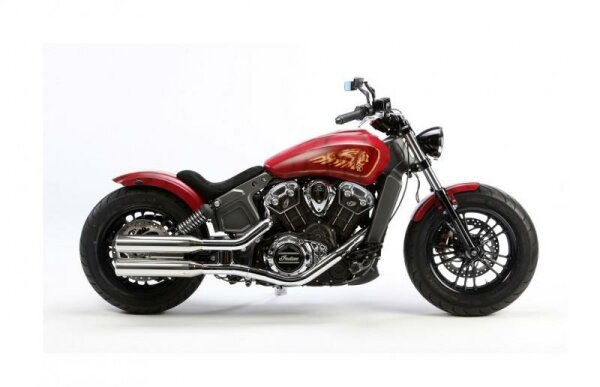 Miller Yuma 1133 ccm  Euro 3 Slip-On Auspuffanlage für Indian Scout / Scout Bobber
