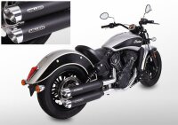Miller Yuma II 1133 ccm  Euro 4 Slip-On Auspuffanlage für Indian Scout / Scout Bobber