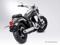 Miller Street Line L  Euro 3 Slip-On Auspuff für Yamaha XVS 950 MS