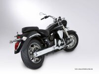 Miller Ocean Line L  Euro 3 Slip-On Auspuff  für Yamaha XVS 1300 MS