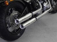 Miller Hunter  Euro 3 Slip-On Auspuff  für Harley Davidson Cross Bones