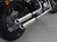 Miller Hunter | Euro 3 Slip-On Auspuff  für Harley Davidson Cross Bones