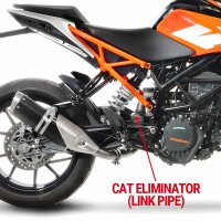 LeoVince CAT ELIMINATOR (LINK PIPE)  KTM DUKE 125 Baujahr 2017-