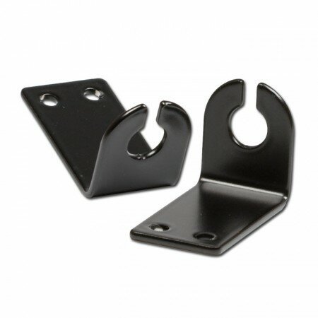 Haltewinkel | 40mm | Kennzeichenhalter | schwarz Blinker mit 10mm Gewinde | Befestigung: 4mm