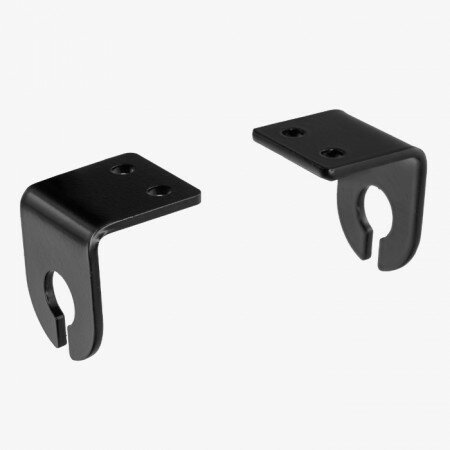 Haltewinkel | 20mm | Kennzeichenhalter | schwarz Blinker mit 10mm Gewinde | Befestigung: 4mm