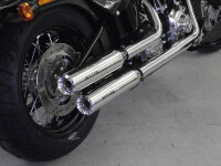 Miller Hunter  Euro 3 Slip-On Auspuff für Harley Davidson Deluxe