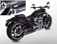Miller Independence  Euro 4 Slip-On Auspuff für Harley Davidson Breakout