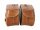 Hepco & Becker Ledertaschen Satteltaschensatz Buffalo sandbraun für Rohrpacktaschenhalter