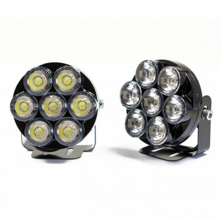 LED-Tagfahrlichtset "7 Leds" | inkl. Steuergerät Maße: Ø 75 x 43 mm | E-geprüft