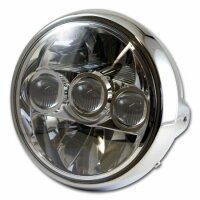 LED-Scheinwerfer "Fargo" 7" | chrom...
