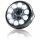 LED-Scheinwerfer "British Style" 7" | chrom 10 LEDs | seitlich M8 | E-geprüft