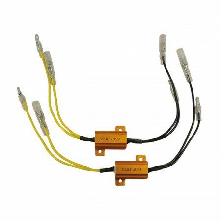 Adapterkabel | Widerstand 6,8 Ohm / 25W  für LED-Blinker | ausgleich bis zu 25W