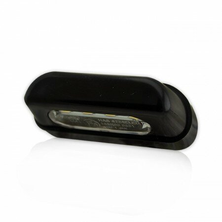 LED-Kennzeichenbeleuchtung "Zest" | schwarz | ABS Schraubenabstand: 45mm | E-geprüft
