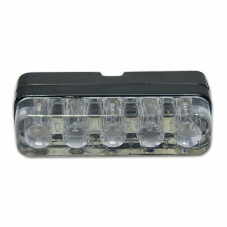 LED-Kennzeichenbeleuchtung "ICE" | rechteckig mit Befestigung | Maße: 38 x 9 x 18 mm | E-geprüft