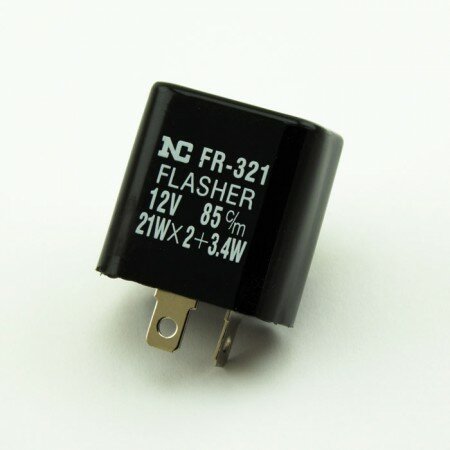 Blinkrelais 2-Polig | 12V | 21W x 2+3,4W B=gesch. Plus, L=Signal | mechanisch