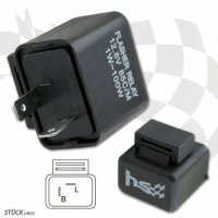 Blinkrelais | 12V | 1-100W | 2P | LED (B=geschaltenes...