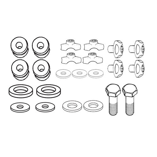 GIVI Montagekit für Windschild  102A/AG und 128A/AG f.MBKFlame X125 (07-12)/Yamaha Cignus X125 (07-15)