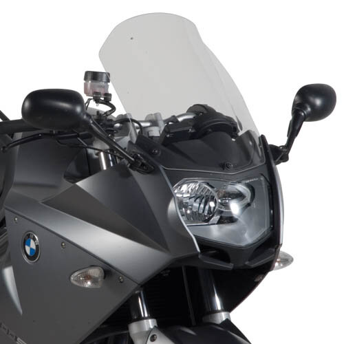 GIVI Windschild transparent, 450 mm hoch, 320 mm breit für BMW F 800 S/ST (06-16), mit ABE, Kantenschutz