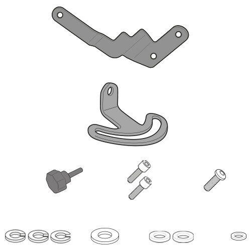 GIVI Montagekit f. Windschild 5108DT/G, 5124DT/G/D/G für verschiedene BMW Modelle (s. Beschreibung)