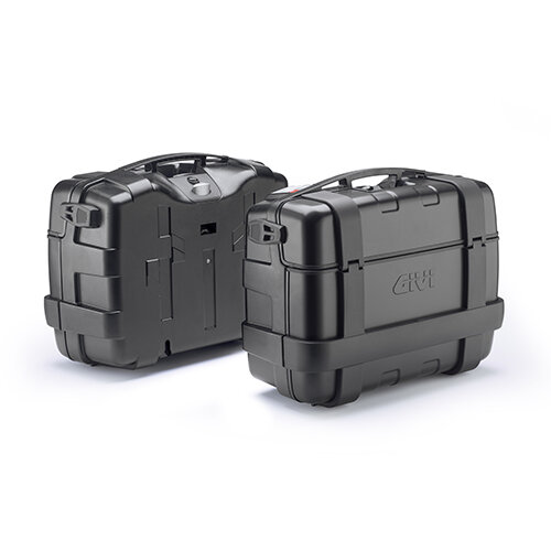 GIVI Trekker 33 Koffer Satz Monokey schwarz mit Alu Cover schwarz / Max Zuladung a 10 kg