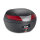 GIVI V40 Monokey® Topcase schwarz matt Volumen 40 Liter / Max. Zuladung 10 kg mit roten Reflektoren
