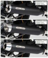 Miller Custom  Euro 4 Slip-On Auspuffanlage  für Honda CMX 500 Rebel
