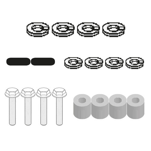 GIVI Kit für die Montage des Topcase Träger, für Yamaha MT-07 Tracer (16-19)/ Tracer 7/7 GT (20-24)
