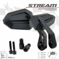 Lenkerendenspiegel "STREAM" | Alu | M16 Yamaha