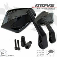 Lenkerendenspiegel "MOVE" | M16 Yamaha | schwarz