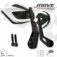 Lenkerendenspiegel "MOVE" | M8 Kawasaki | weiss