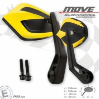 Lenkerendenspiegel "MOVE" | M8 Kawasaki | gelb