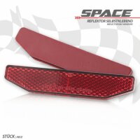 Reflektor "Space" | 6-eckig | rot | ohne Rand...