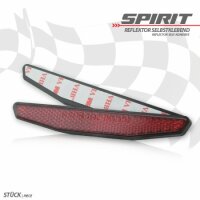 Reflektor "Spirit" | rot | 6-eckig | mit Rand...