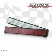 Reflektor "Stripe" | rechteckig | rot | mit...