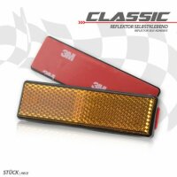 Reflektor "Classic" | rechteckig | gelb | mit...
