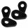 Indy Spacer "Yamaha" | MT-07/-09 | schwarz | ABS VPE 4 Stck | Maße: L 35 x B 25 mm