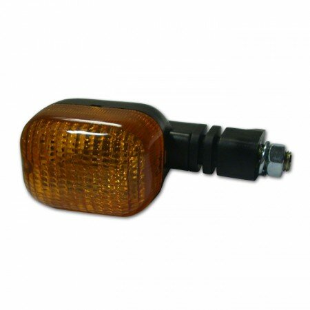 Miniblinker Duc-Style | schwarz | gelb | M10 45 x 61mm | VR/HL | 10W | E-geprüft