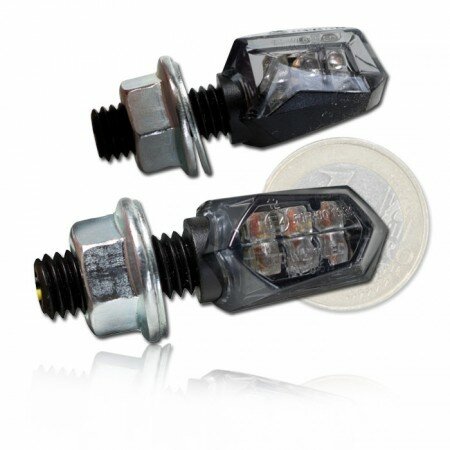 LED-Blinker "New Nano" | schwarz | getönt | M8